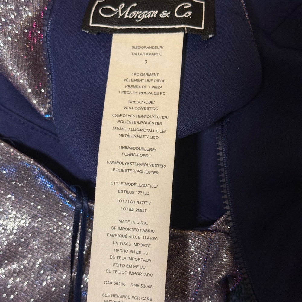 David's Bridal Glittering Purple Prom Dress - Picture 5 of 5